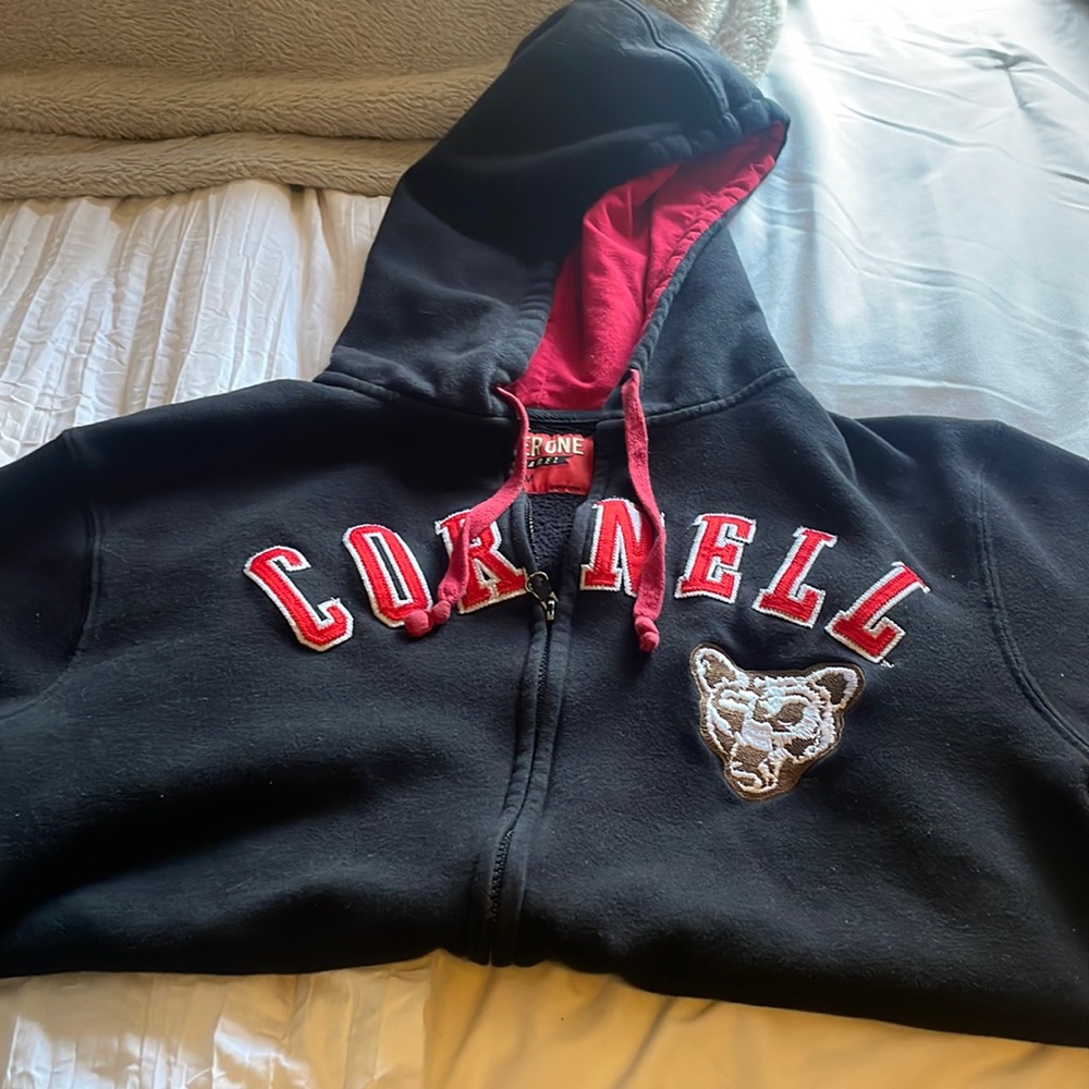Black College Hoodie — Cornell College Hoodie